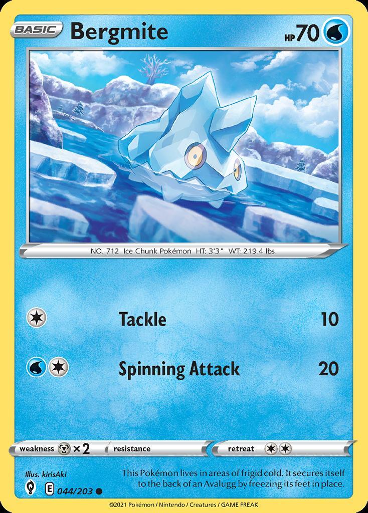 Pokemon Bergmite (44/236) Evolving Skies NM
