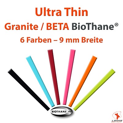 BioThane  Meterware Ultra Thin | 9 mm breit | leicht wasserfest robust Gurtband