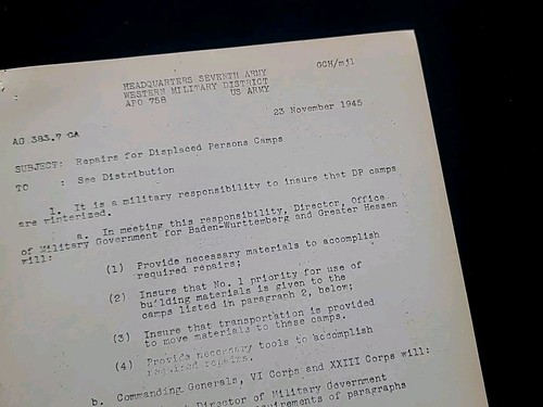1945 Allemagne WWII Armée Américaine Guerre Militaire Document Répare Déplacées - Photo 14 sur 20