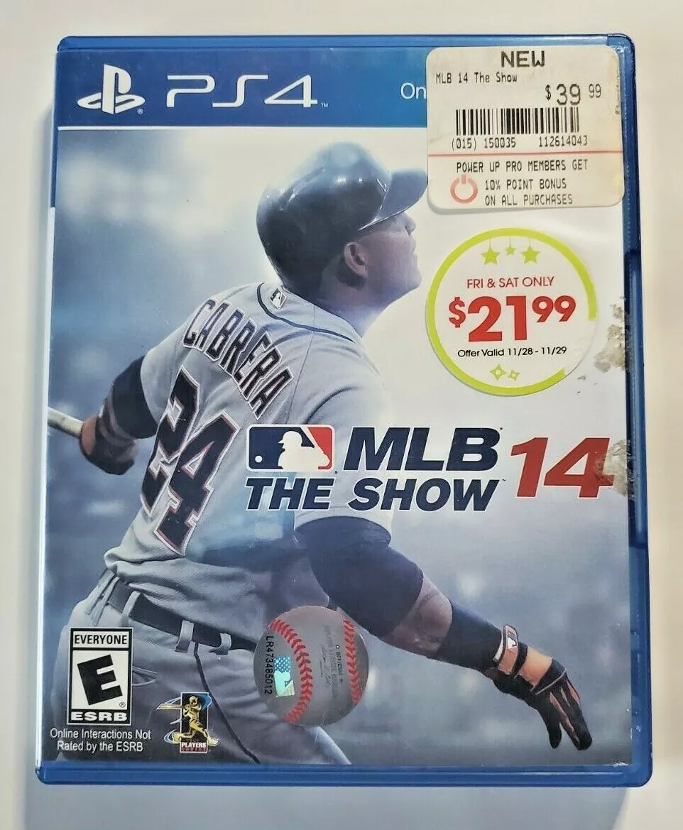 MLB 14 The Show PS4 Baseball Video Game Sony Playstation 4 Online Multiplayer eBay