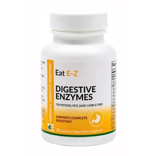 Dynamic Enzymes Eat E-Z Digestive Enzymes, 30 Capsules
