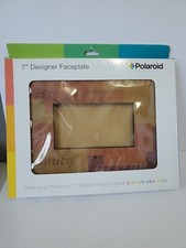 Polaroid Designer Faceplate Frame Brown Family Digital Photo Frame 10x7-1/4