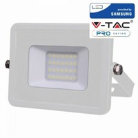 Leuchtturm Weiß Led IP65 20W DüNn Chip Samsung V-TAC Pro VT-20 6400K Sku 444