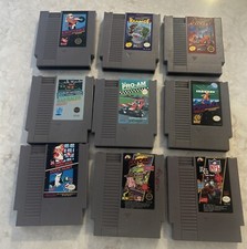 Lot of 9 Original NES Nintendo Games MARIO RC PRO-AM KARNOV..VNTG UNTESTED READ