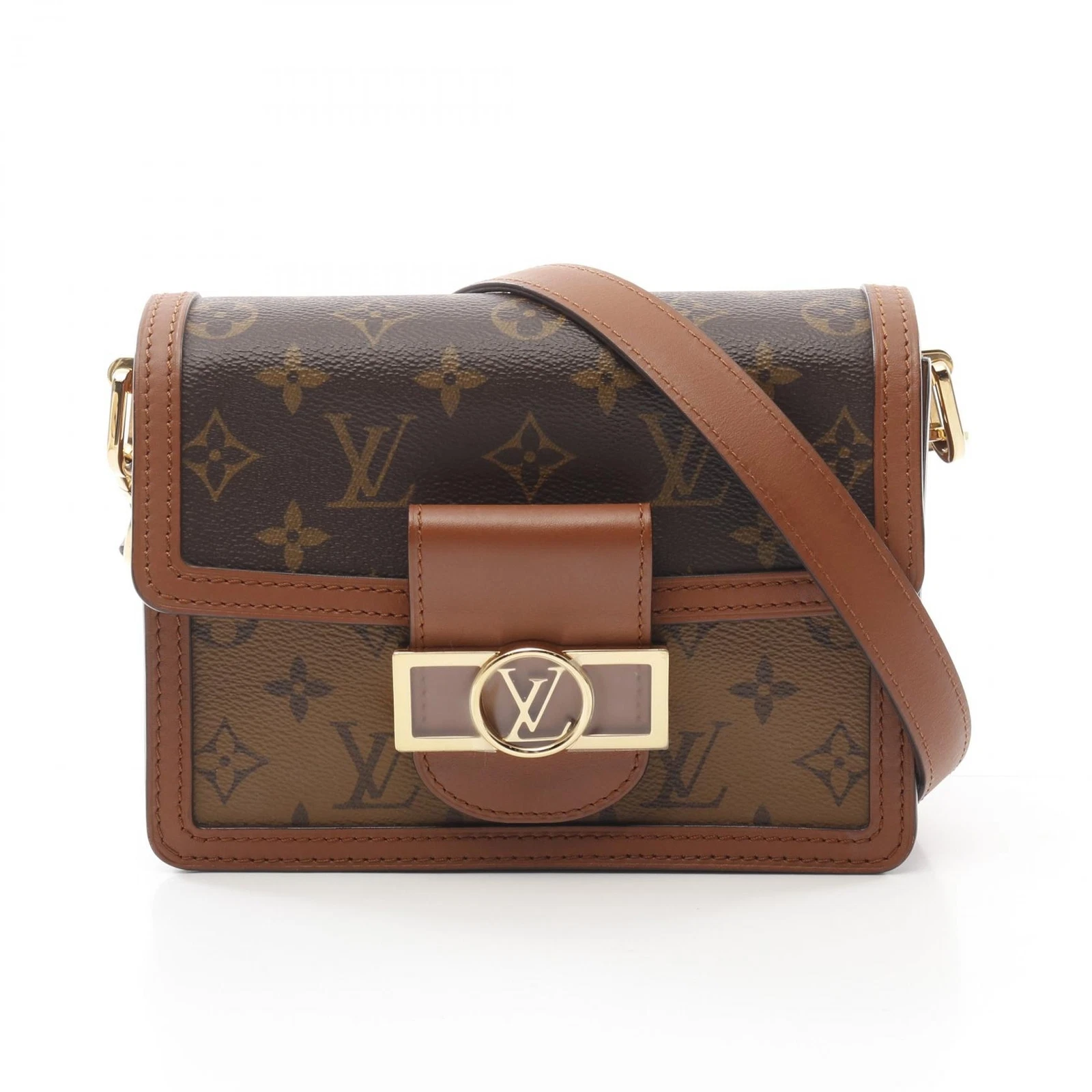 LOUIS VUITTON（LV） Borsa a tracolla Louis Vuitton Daufine MINI M44580 Monogram Reverse LV