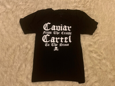 Men s Caviar Cartel From The Cradle To The Grave T-Shirt (X-Large)