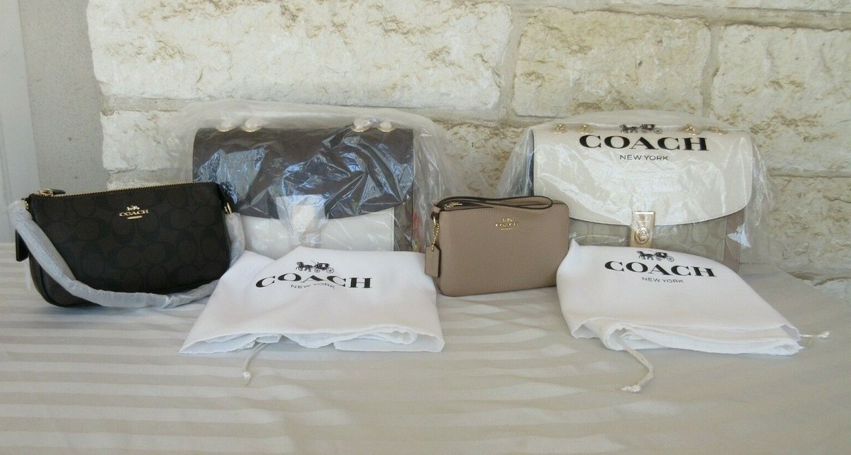 Coach Lane Shoulder Bag or Bag+Wallet Leather/Signature Turn-lock