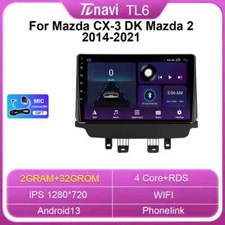 For Mazda CX-3 DK Mazda 2 Multimedia Player Car Radio GPS Navigation Stereo Auto