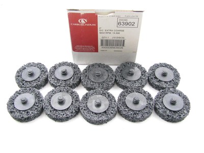 PACK OF 10 - Extra Coarse, 2'', Surface-strip Abrasive Discs  Carborundum 63902