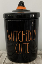 Rae Dunn WITCHEDLY CUTE HALLOWEEN CANISTER JAR LID DECORATION Table Bath