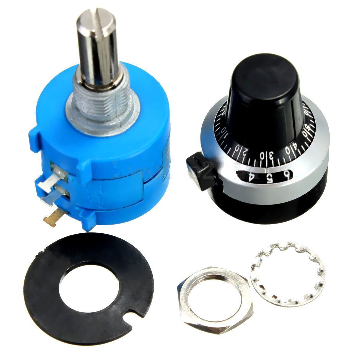 5K It Financial sales sale is very popular Ohm 3590S-2-502L Potentiometer With Turn Counting Dial 10 Rot
