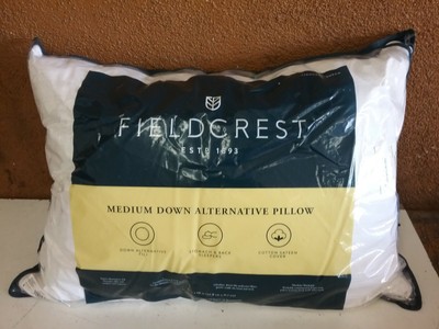 fieldcrest medium down alternative pillow