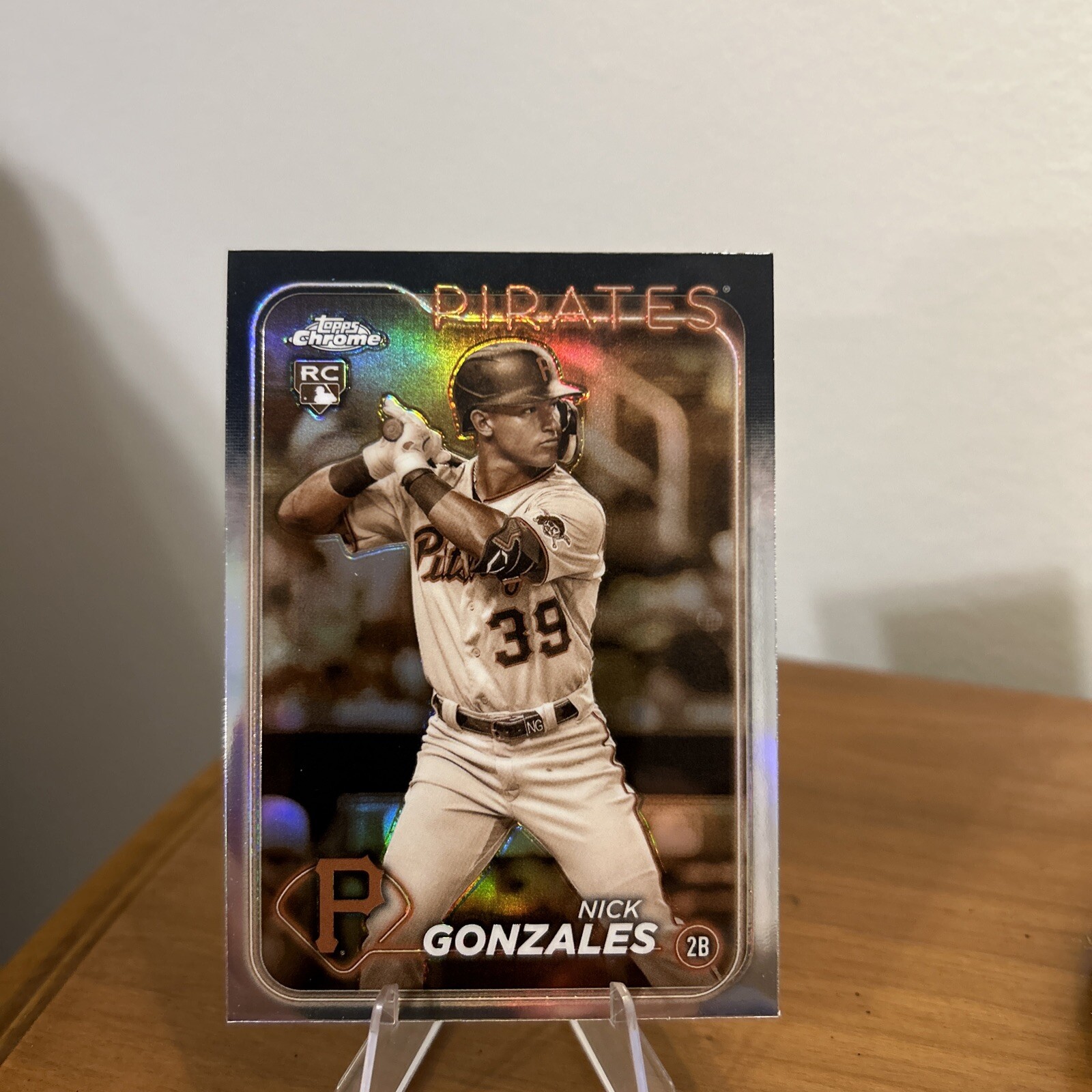 2024 Topps Chrome Nick Gonzales RC Sepia Refractor #72 Pirates