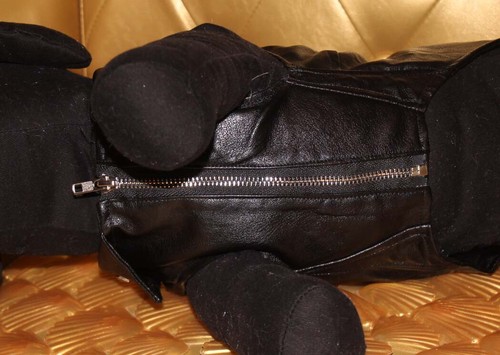 2669 Angeldog Hundekleidung Lederweste Biker Weste Hund_RL37 GR:M SCHMAL - Bild 9 von 9