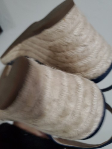 Vionic Stephanie Women's Wedge Espadrille Navy Blue Sandals Size 7 - 第 6/12 張圖片