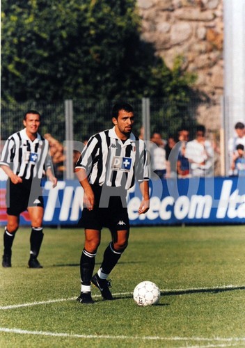 Photo Presse Vintage Juventus – Zidane, Ferrara – Tirage Couleur 22x15 Cm – Farabola