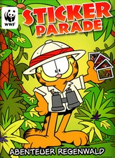 Sticker Parade ABENTEUER REGENWALD neuwertig Album mit 200 Stickern eingeklebt 