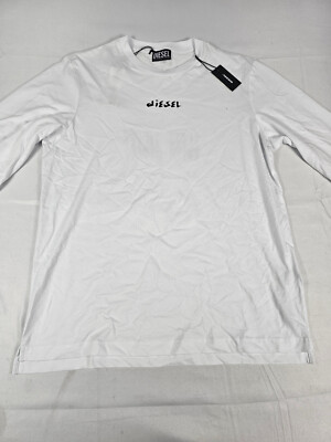 Diesel T-Just-LS-Slits-B53 longsleeve shirt weiß Größe S