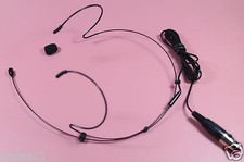 Black Omni-Directional Head Headset Headworn Microphone Mic For SHURE Wireless