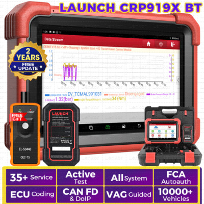 2025 LAUNCH X431 CRP919X BT PRO Bidirectional Car Diagnostic Scanner Key Coding