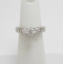 1CT Natural Diamond Engagement Anniversary Wedding Bridal Ring 14K White Gold