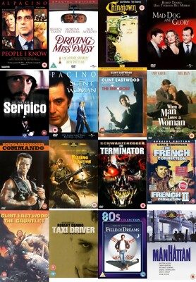 70's 80's 90's DVD Films Classics Cult Thriller Drama Action