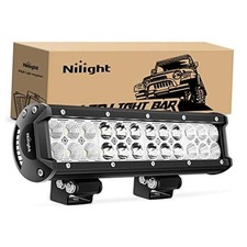 LED Light Bar 12 Inch 72W 5040LM Spot Flood Combo Off Road Driving/Fog White