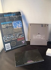 Gyromite Nintentdo NES Hang Tab with Box 5 Screw with Manual