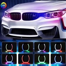 5d Rgbic Halo Ring - Black Shroud With Turn Signal Light App 3in 2.5in Headlight 5d Rgbic Halo Ring - Black Shroud With Turn Signal Light App 3in 2.5in Headlight