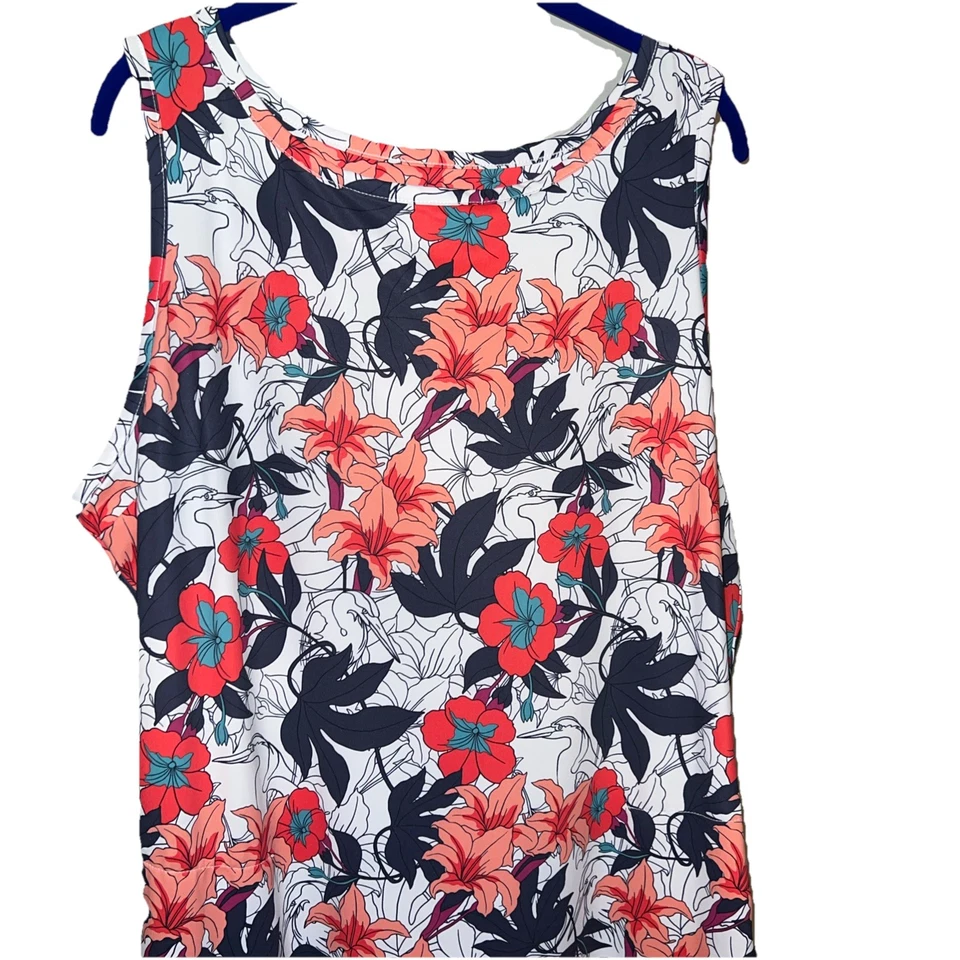 VESTIDO DE SOL Columbia Omni Freeze Advanced Cooling azul, rosa, elástico, sin mangas XXL Foto 3 de 4