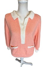 Awesome Vintage 80  s Gitano Pastel Chunky Pink Sweater Super Vintage Excellent 