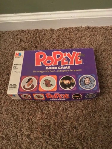 Vintage 1981 Milton Bradley Popeye Card Game Complete