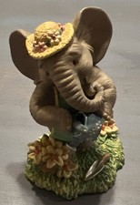 Vtg. Peanut Pals 1997 Spring Is Sprung Elephant Figurine The Hamilton Collection