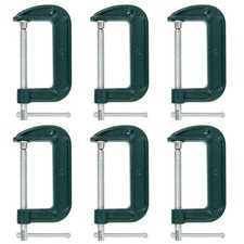 6 Piece 4 Inch Cclamp Set Industrial Strength Quality Iron C Clamps For Woodwork