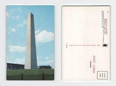 Postkarte - Bunker Hill Monument, Charlestown, Boston, Massachusetts UNBESENDET