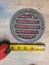 Vintage Yankee Reflecto Type M Red Marble Reflector 5 Diameter