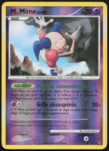 Pokemon Card M. Mime 37/147 Reverse French Supreme Winners