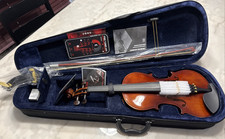 4/4 Full Sz Acoustic Light Weight Violin Beginners Complete Set w Hard Case NEW
