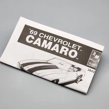 MPC/Ertl 69 Camaro SS 38432 Instruction Booklet Only