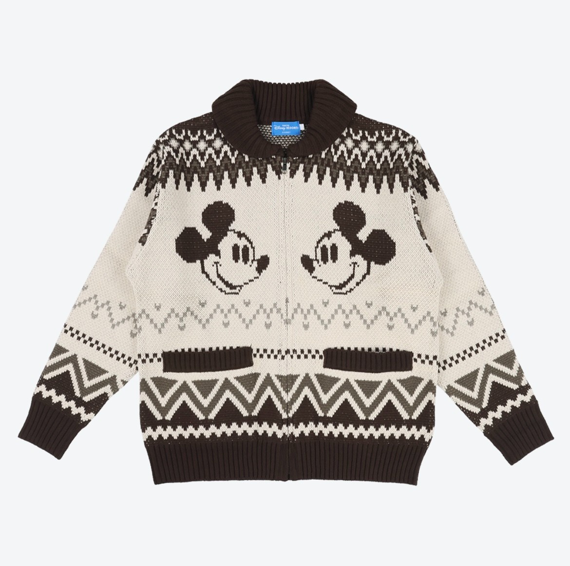 Japan Tokyo Disney Resort Mickey Mouse Sweater Unisex L Size White Limited 2025