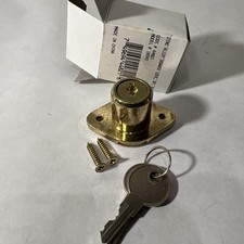 Ultra Hardware Cabinet Drawer Lock 44821 Brass Model 189KD