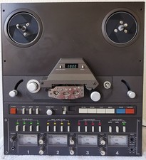 TASCAM 34B Pro Studio 4-Ch Reel to Reel Tape For Project Repair Parts Look Video
