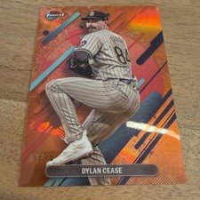 2025 Topps Finest - Dylan Cease #284  Rare Orange Refractor /15 1st On Print🔥