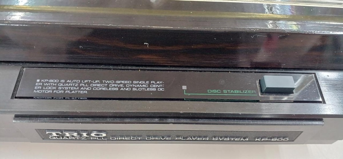 KENWOOD TRIO KP-800 Direct Drive Turntable Record Player Working