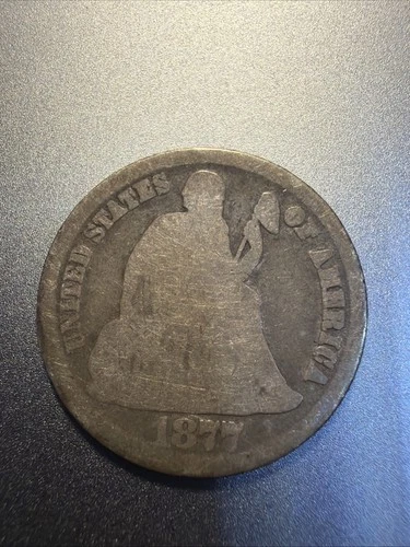 1877-CC Carson City Seated Liberty Dime Silver 10C G Good