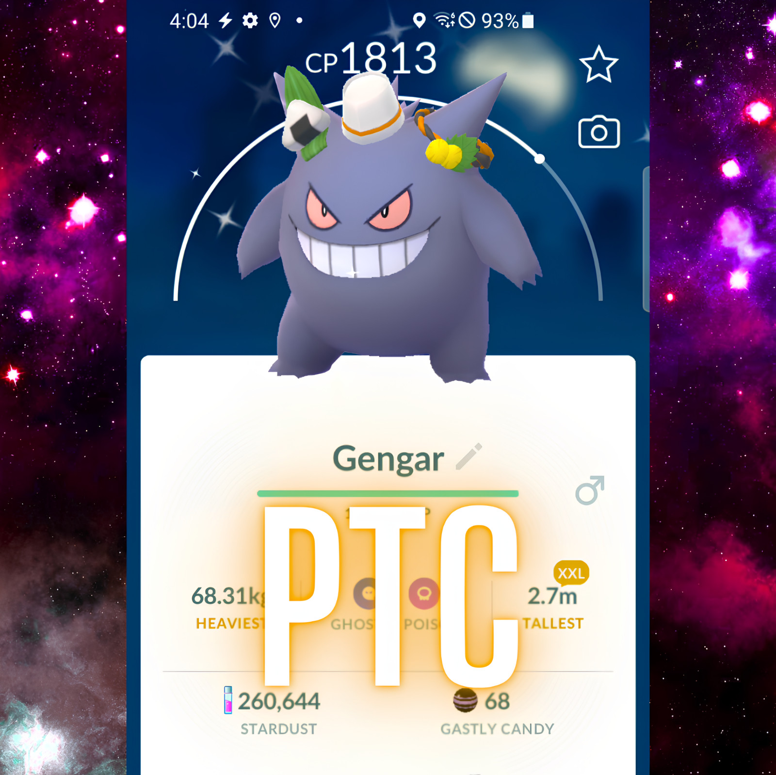 Pokémon Shiny Gengar XXL Sushi Chef costume Halloween | mini PTC | Go ✨