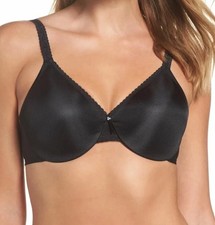 Wacoal Simple Minimizing Size 36 DDD Black Full Figure Underwire Bra St:857109