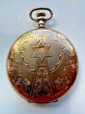 WALTHAM GRADE 225 17J 12S FULL HUNTER HEAVY GOLD FILLED 10 YEAR POCKET WATCH