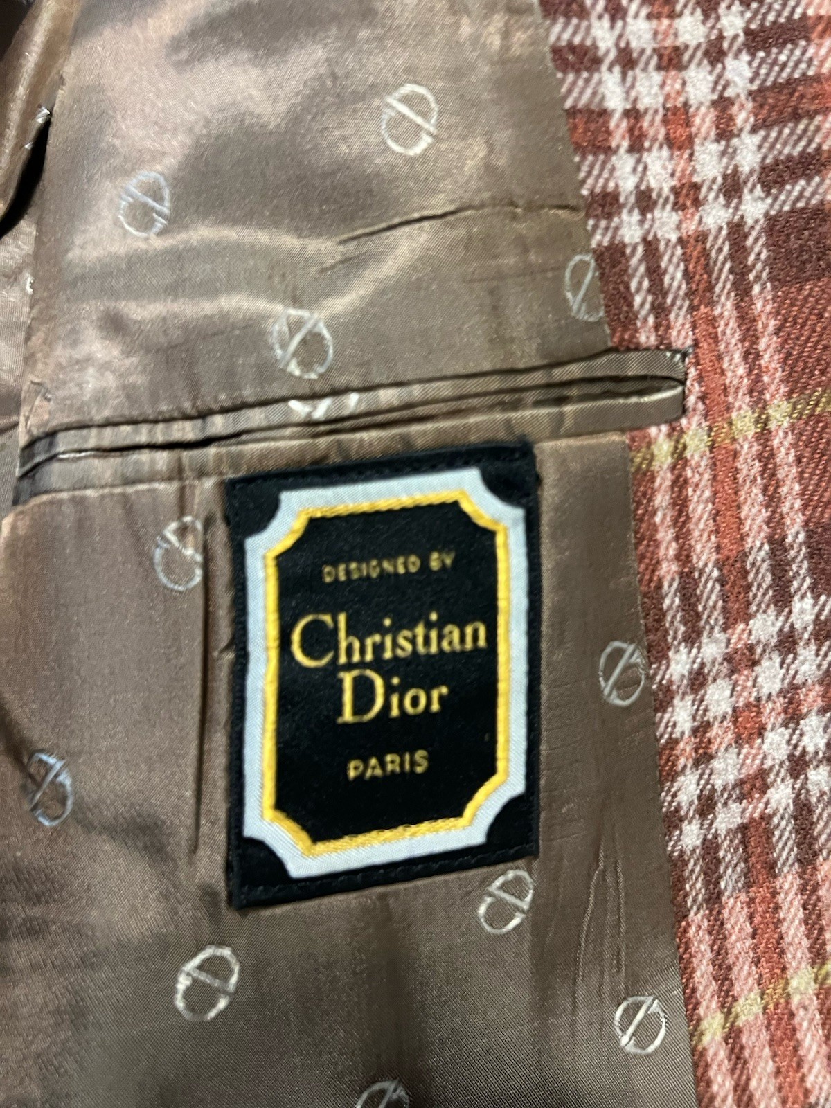 Dior Designed 40 Checkered Blazer - image 5