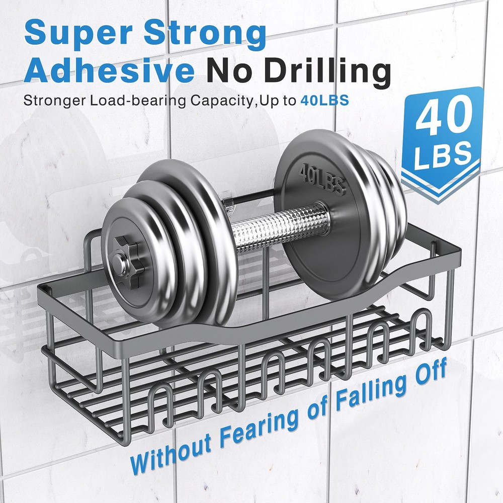 Shower Caddy 5 Pack,Adhesive Shower Organizer for Bathroom Storage&Home Decor...